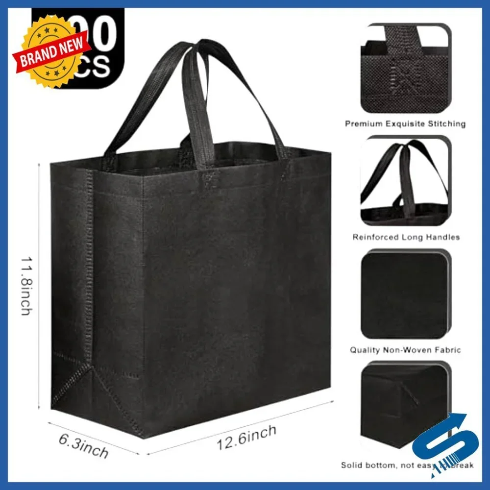 Reusable Tote Bags Bulk Non Woven Foldable Eco Friendly Shopping Storage